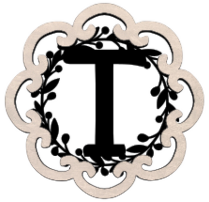 Letter Monogram Plaque