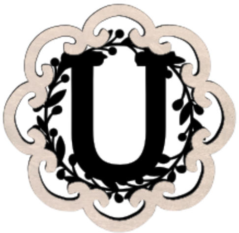 Letter Monogram Plaque