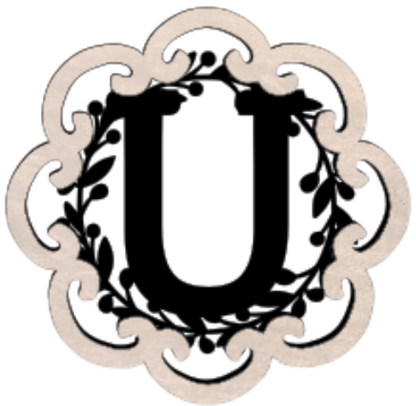 Letter Monogram Plaque