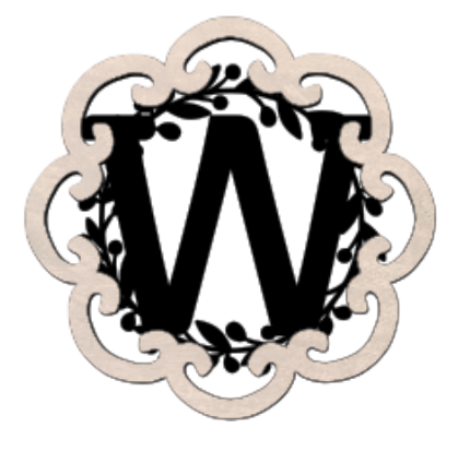 Letter Monogram Plaque