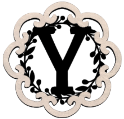 Letter Monogram Plaque