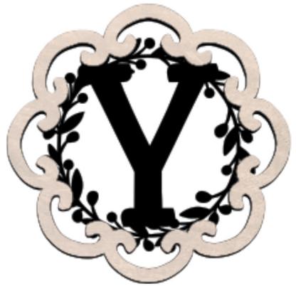 Letter Monogram Plaque