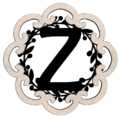 Letter Monogram Plaque