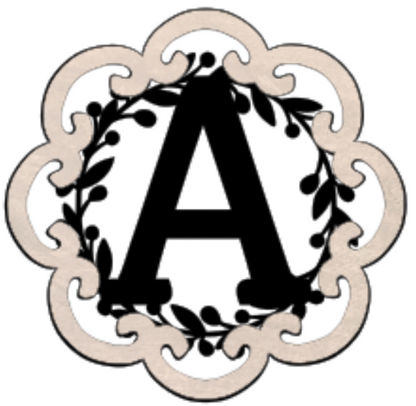 Letter Monogram Plaque