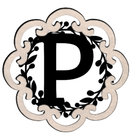 Letter Monogram Plaque