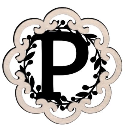 Letter Monogram Plaque