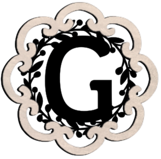 Letter Monogram Plaque