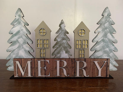 Merry Houses and Trees SVG File (Digital Download)