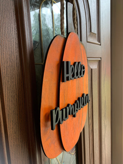 Hello Pumpkin SVG File (Digital Download)