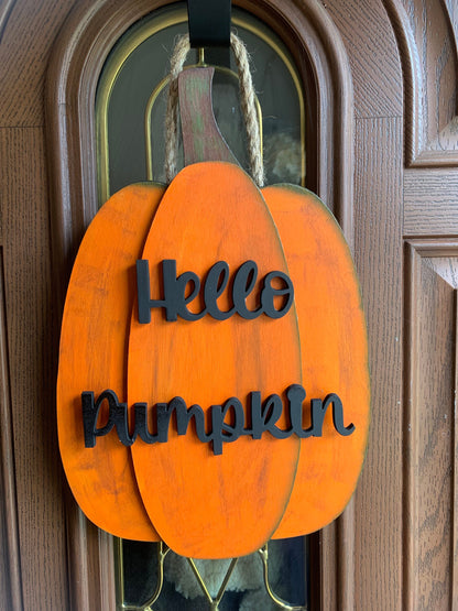 Hello Pumpkin SVG File (Digital Download)