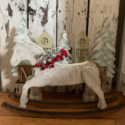 Farmhouse Rocking Horse SVG File (Digital Download)