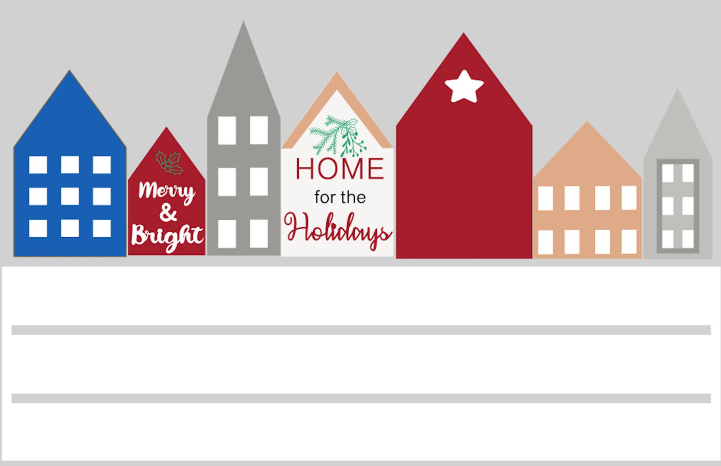 Christmas Village SVG File (Digital Download)