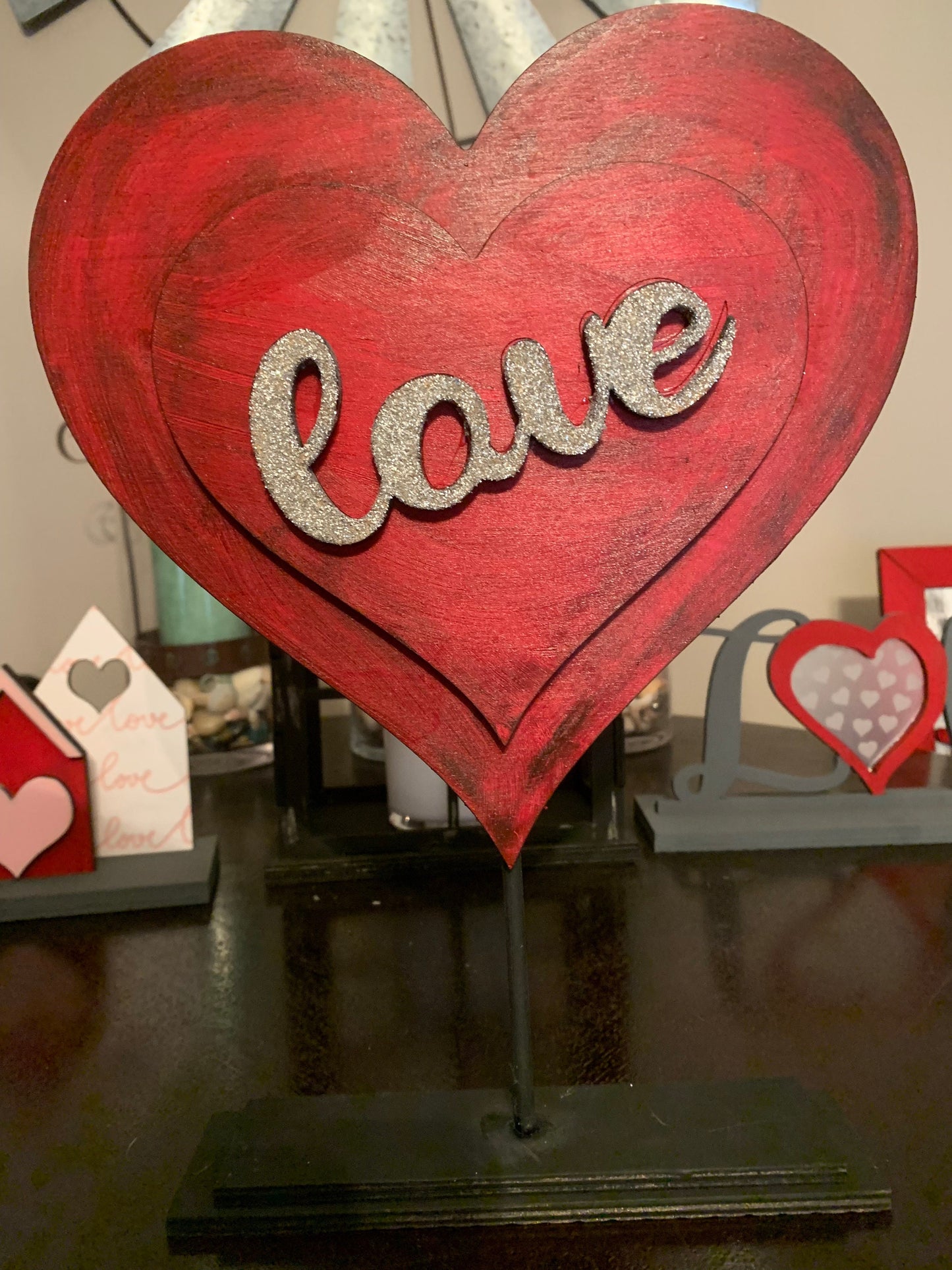 Love Heart on a Stand SVG File (Digital Download)