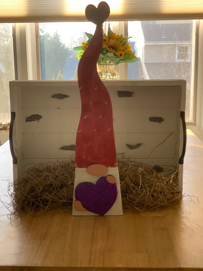 Valentine Gnome Shelf Sitter SVG File (Digital Download)