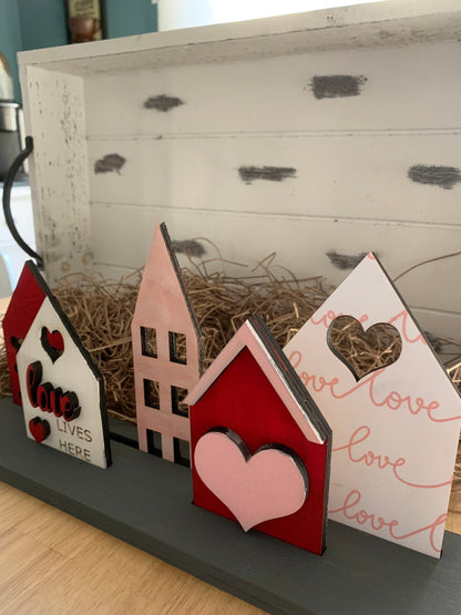 Valentine Village SVG File (Digital Download)