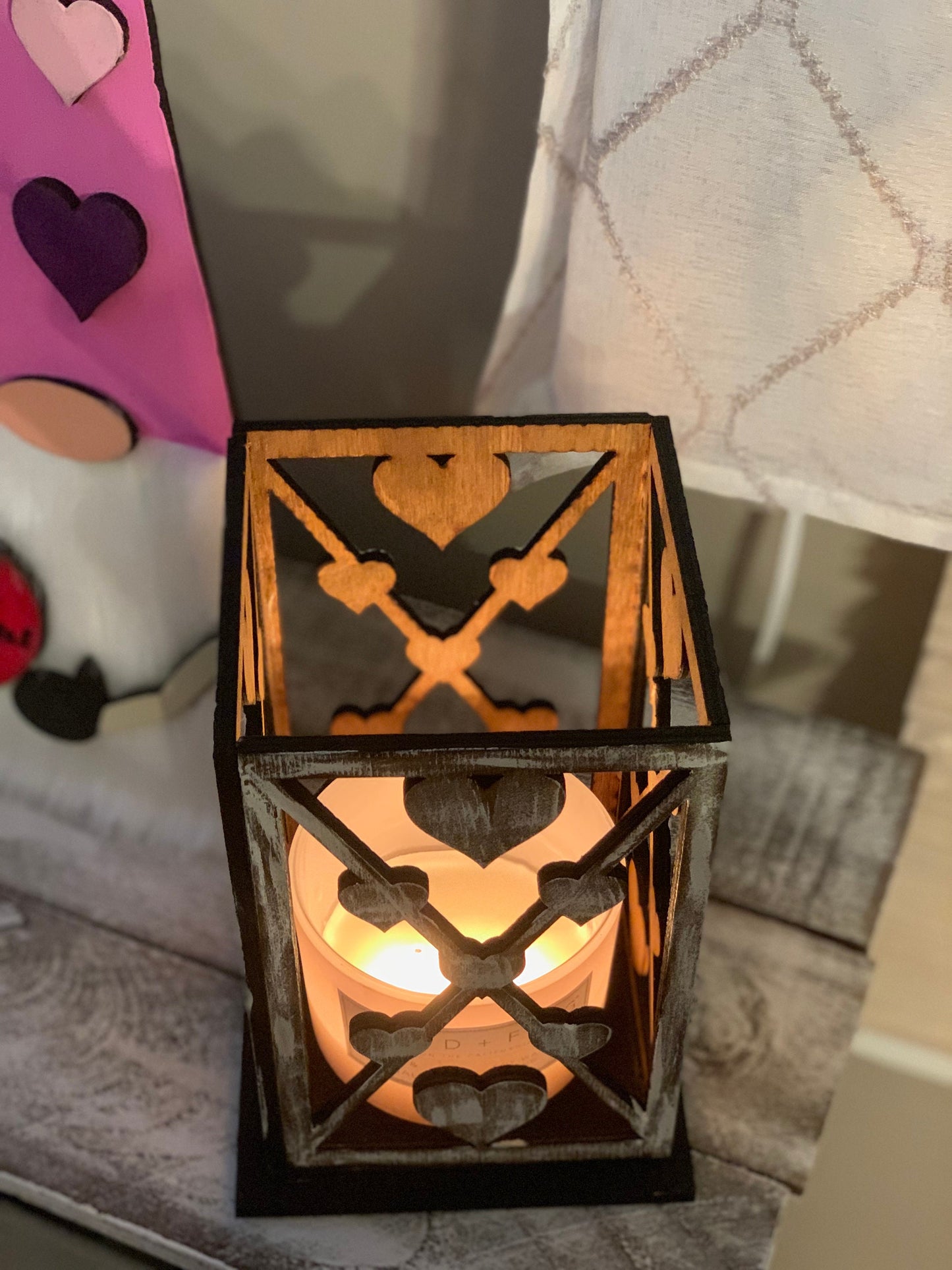 Farmhouse Heart Candle Lantern SVG File (Digital Download)