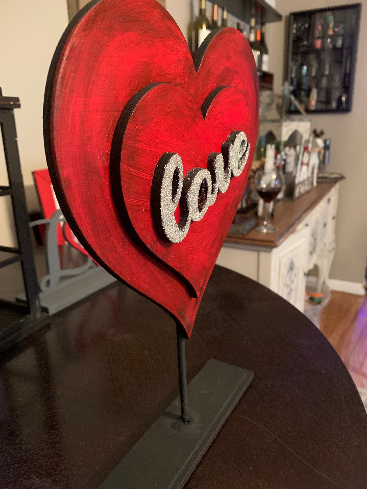 Love Heart on a Stand SVG File (Digital Download)