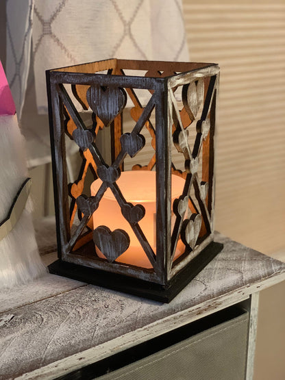 Farmhouse Heart Candle Lantern SVG File (Digital Download)