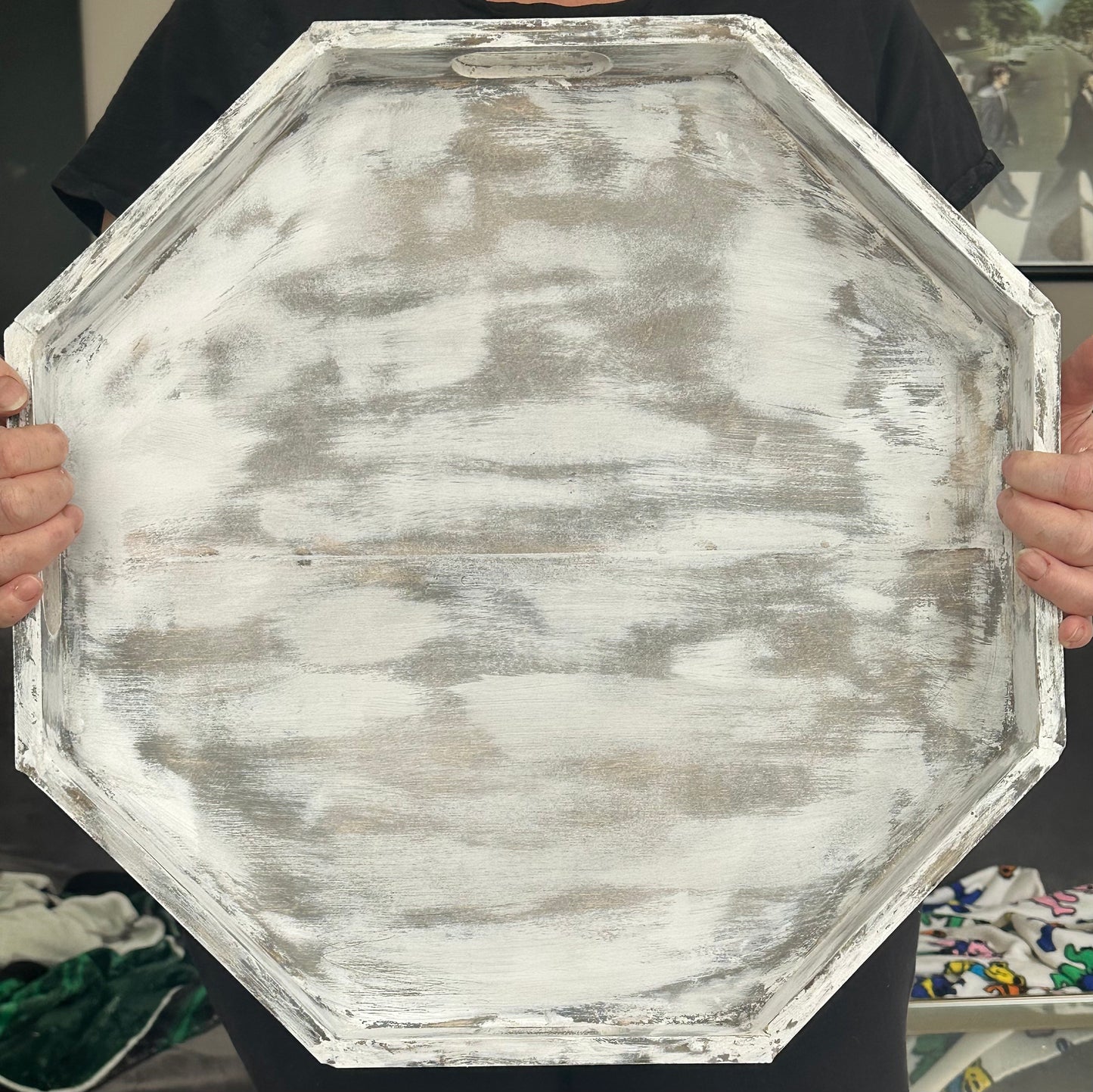 Farmhouse Octagon Tray SVG File (Digital Download)