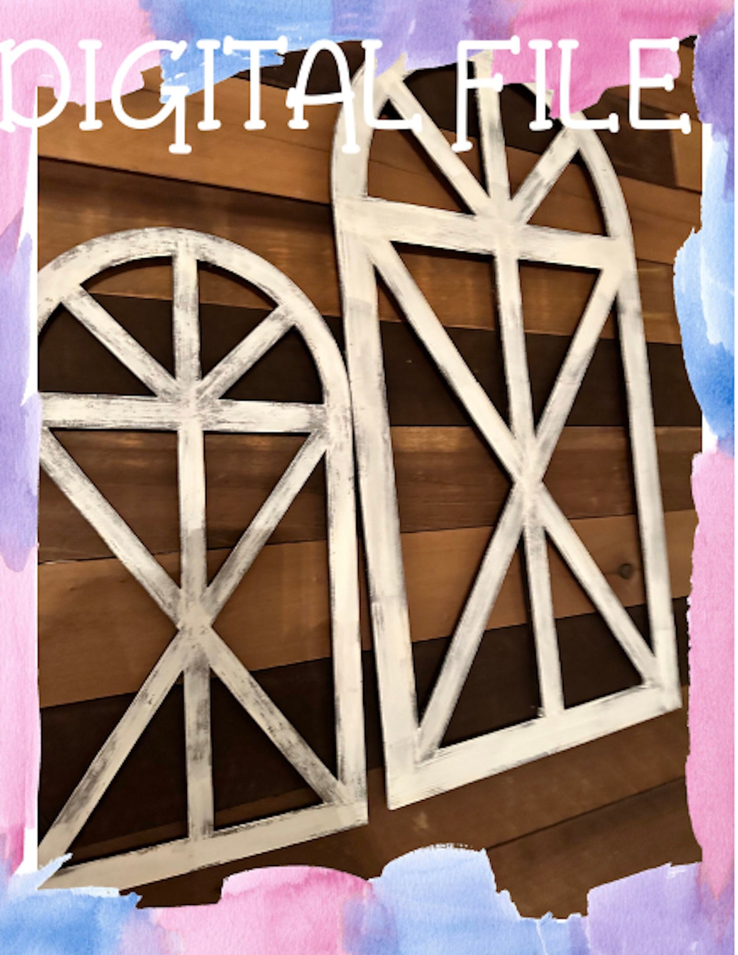 Cathedral Window Pane SVG File (Digital Download)