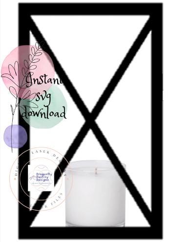 X Style Lantern SVG File (Digital Download)