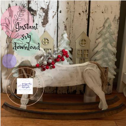 Farmhouse Rocking Horse SVG File (Digital Download)