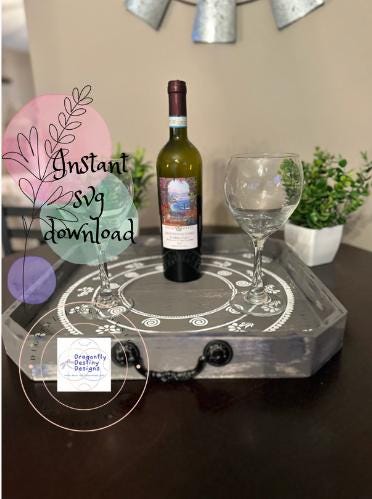Beveled Farmhouse Tray SVG File (Digital Download)