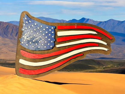 American Flag with 7 Flag Holiday add ons SVG File (Digital Download)