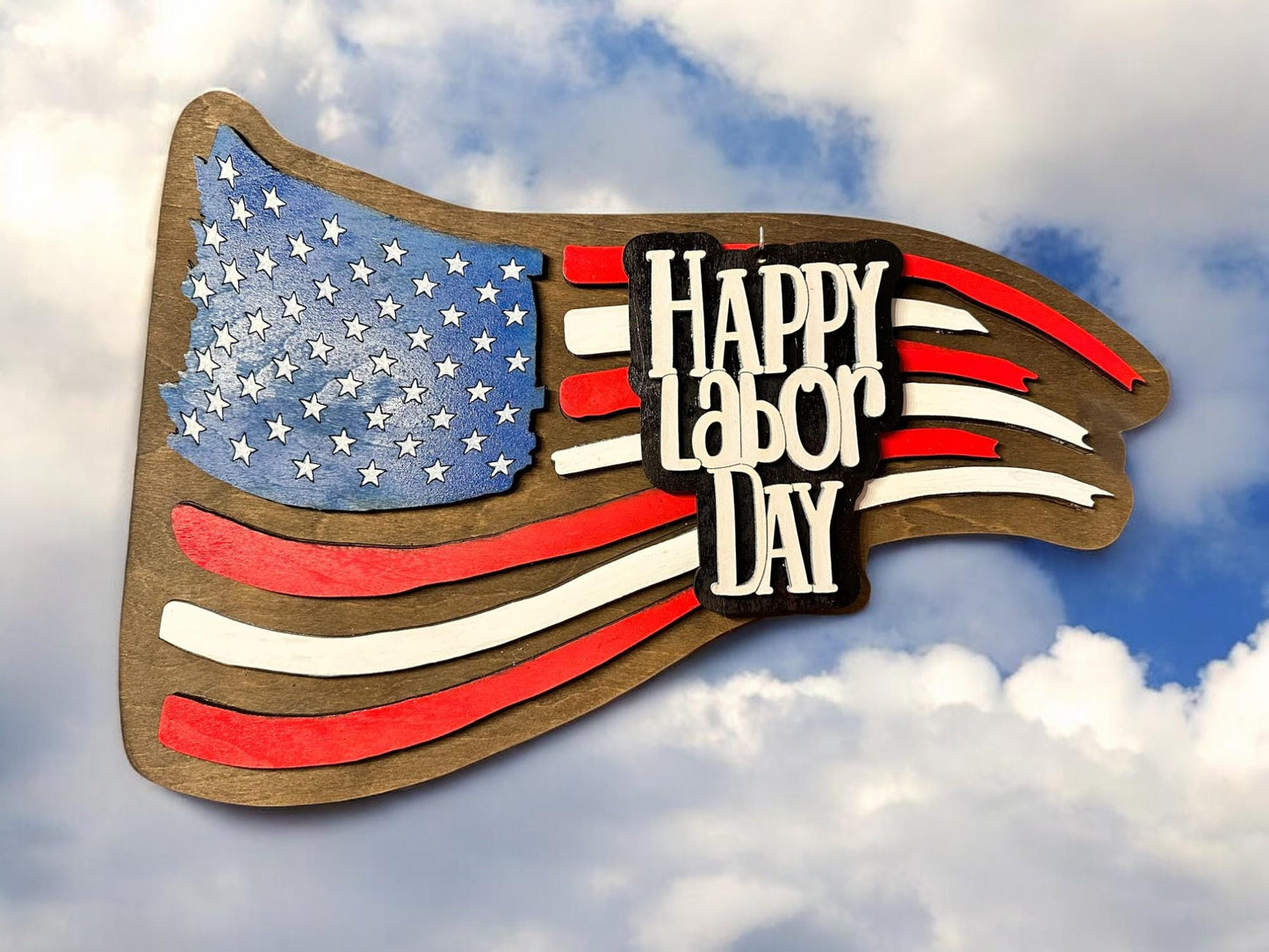 American Flag with 7 Flag Holiday add ons SVG File (Digital Download)