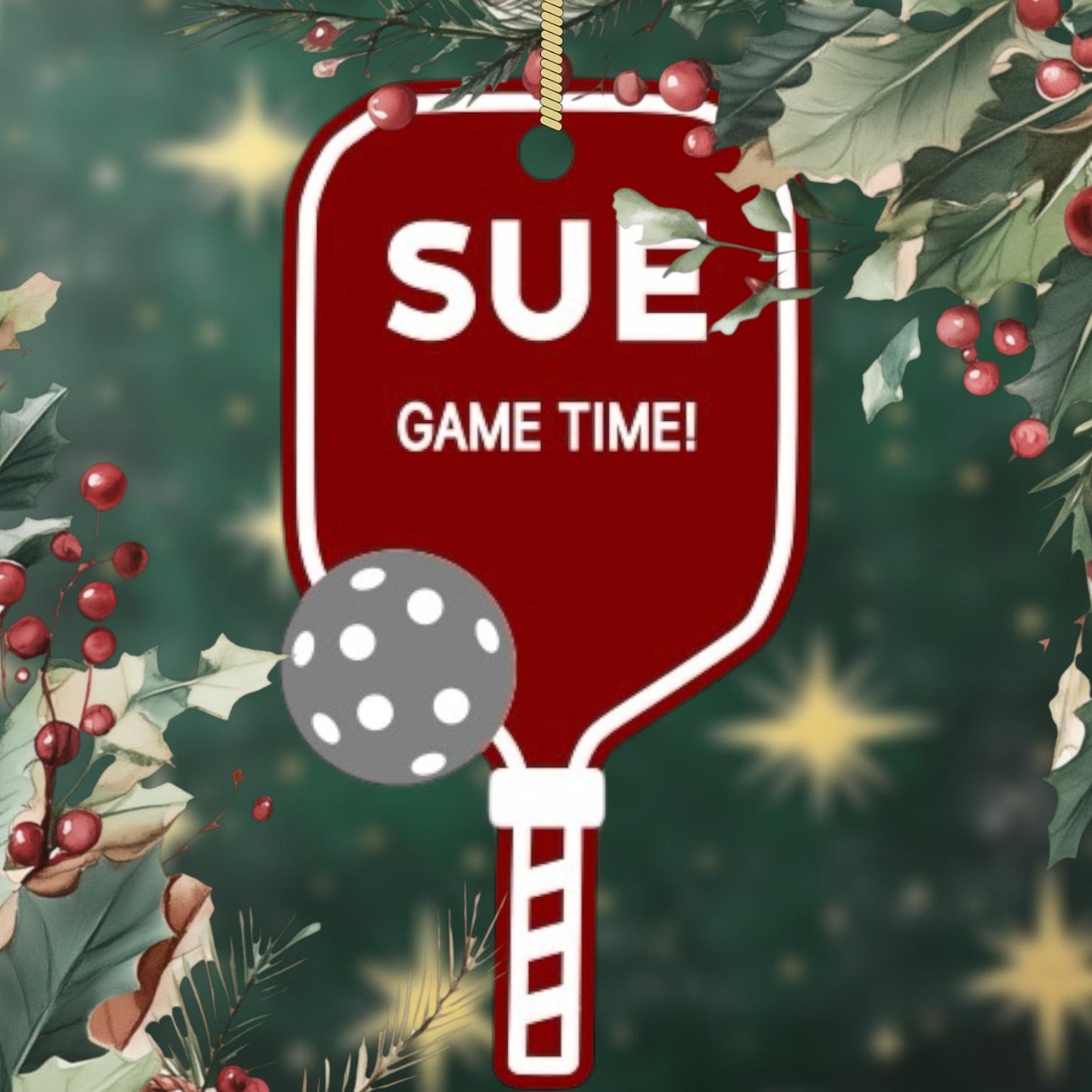 Pickleball Ornament SVG File (Digital Download)