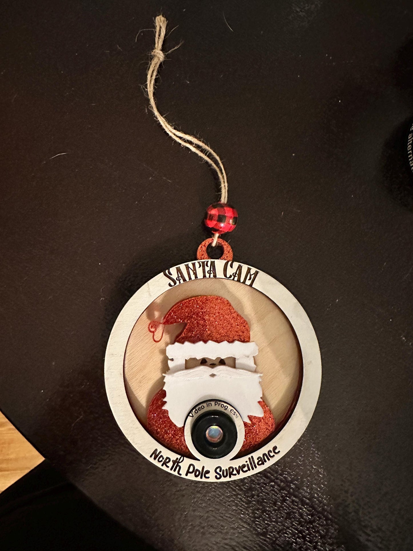 Santa Surveillance Cam Ornament SVG File (Digital Download)