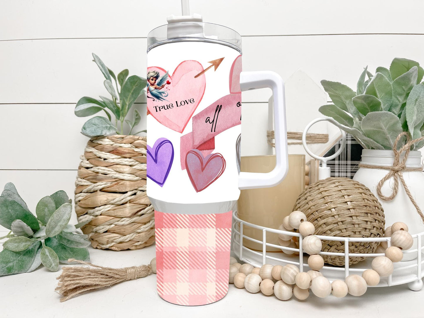 Valentine (all of my love) png 40 oz tumbler Sublimation wrap (Digital Download)