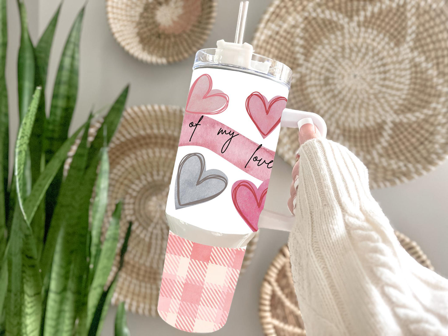 Valentine (all of my love) png 40 oz tumbler Sublimation wrap (Digital Download)