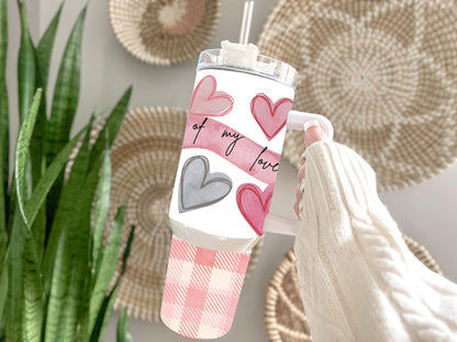 Valentine (all of my love) png 40 oz tumbler Sublimation wrap (Digital Download)