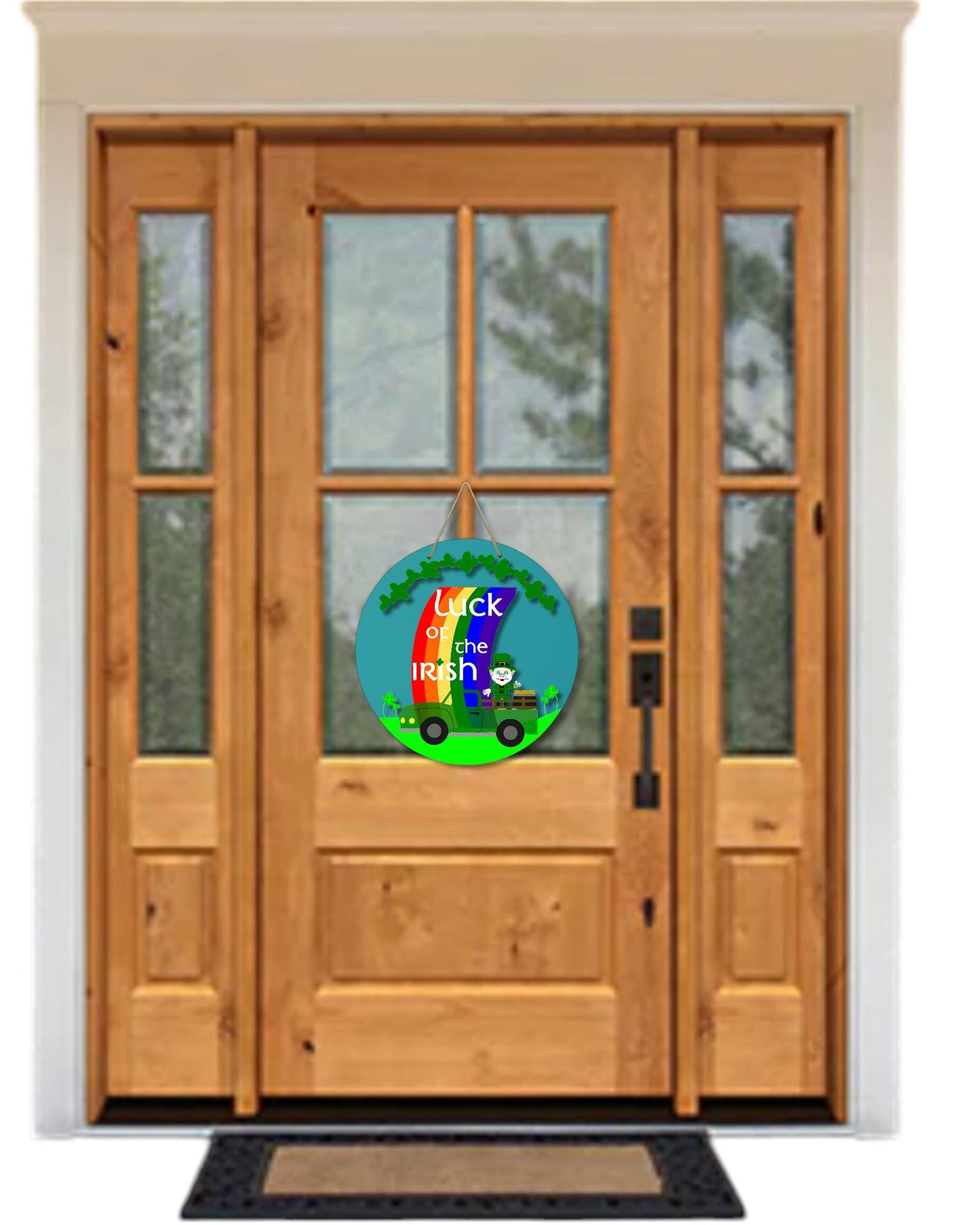 Luck of the Irish with Leprechaun and Green Truck SVG File (Digital Download)