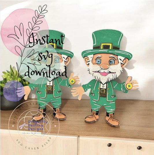 Lucky the Leprechaun Shelf Sitter SVG File (Digital Download)