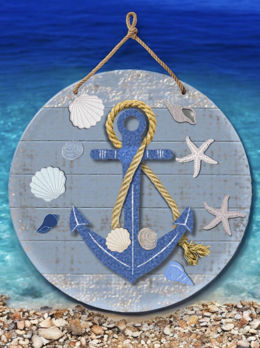 Anchor Round Sign SVG File (Digital Download)