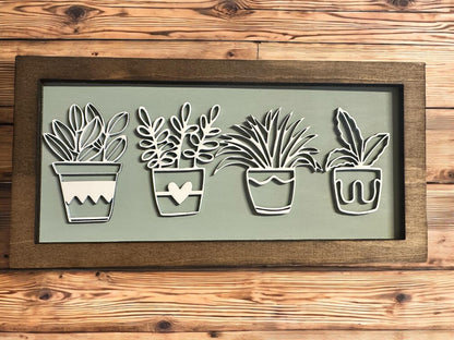 Succulents In A Frame SVG File (Digital Download)