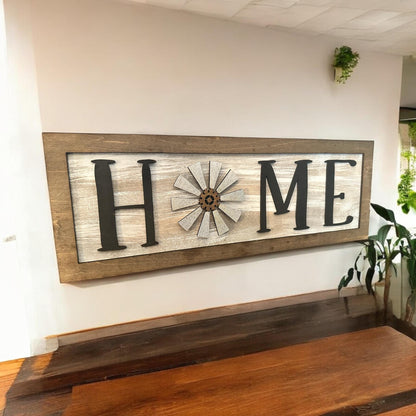 Home Sign with Windmill SVG File (Digital Download)