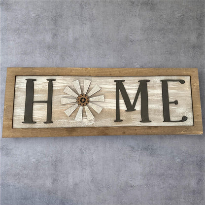 Home Sign with Windmill SVG File (Digital Download)