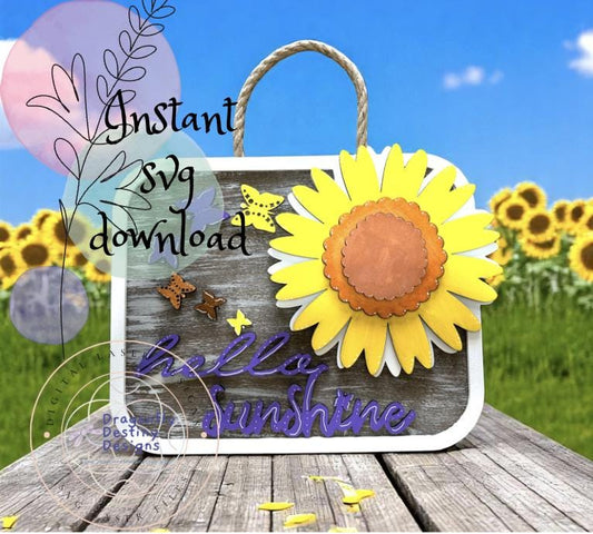 Hello Sunshine Sign SVG File (Digital Download)