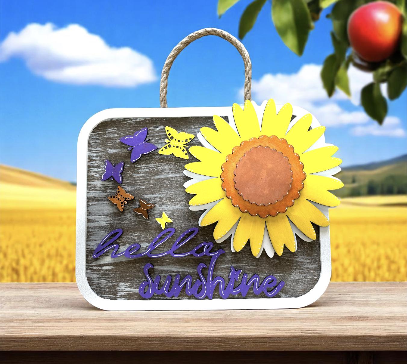 Hello Sunshine Sign SVG File (Digital Download)