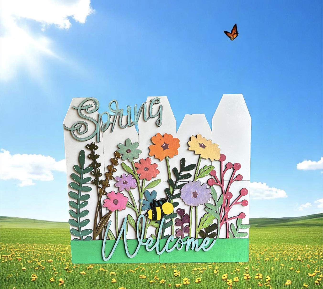 Spring Welcome SVG File (Digital Download)