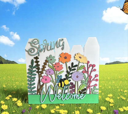 Spring Welcome SVG File (Digital Download)