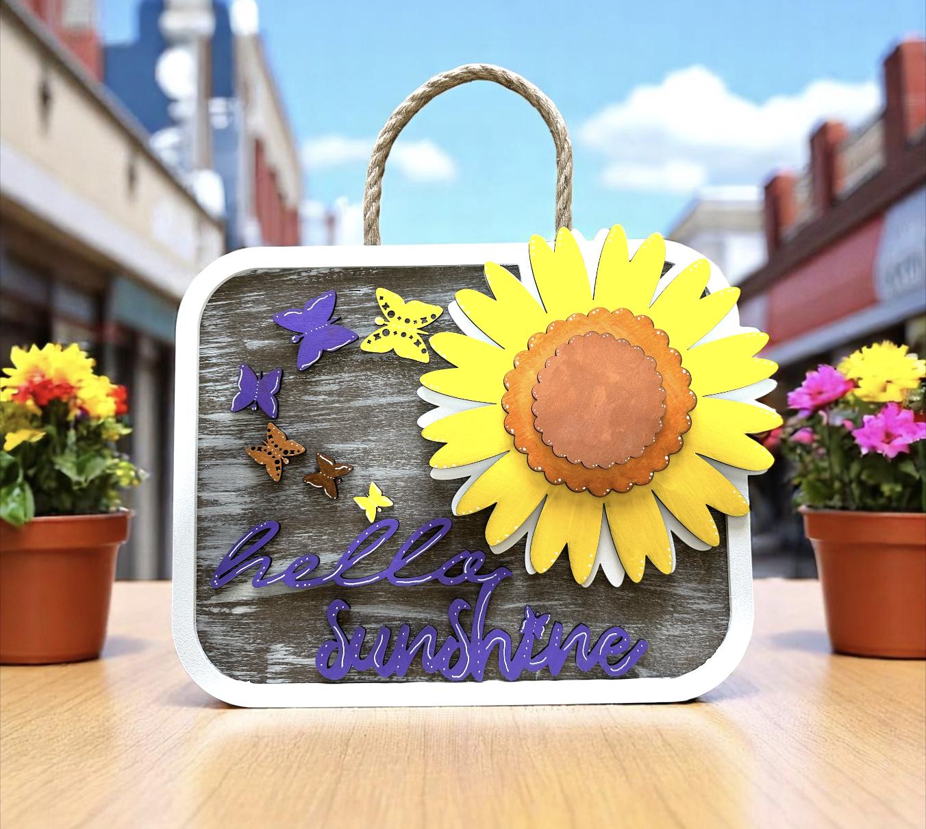 Hello Sunshine Sign SVG File (Digital Download)