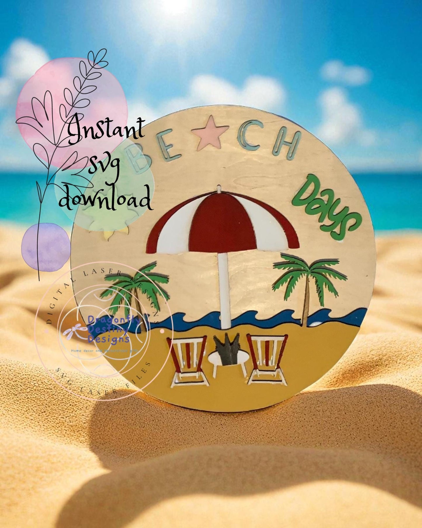 Beach Days SVG File (Digital Download)