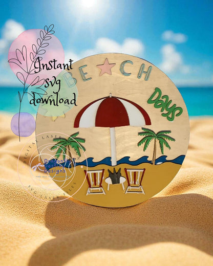 Beach Days SVG File (Digital Download)