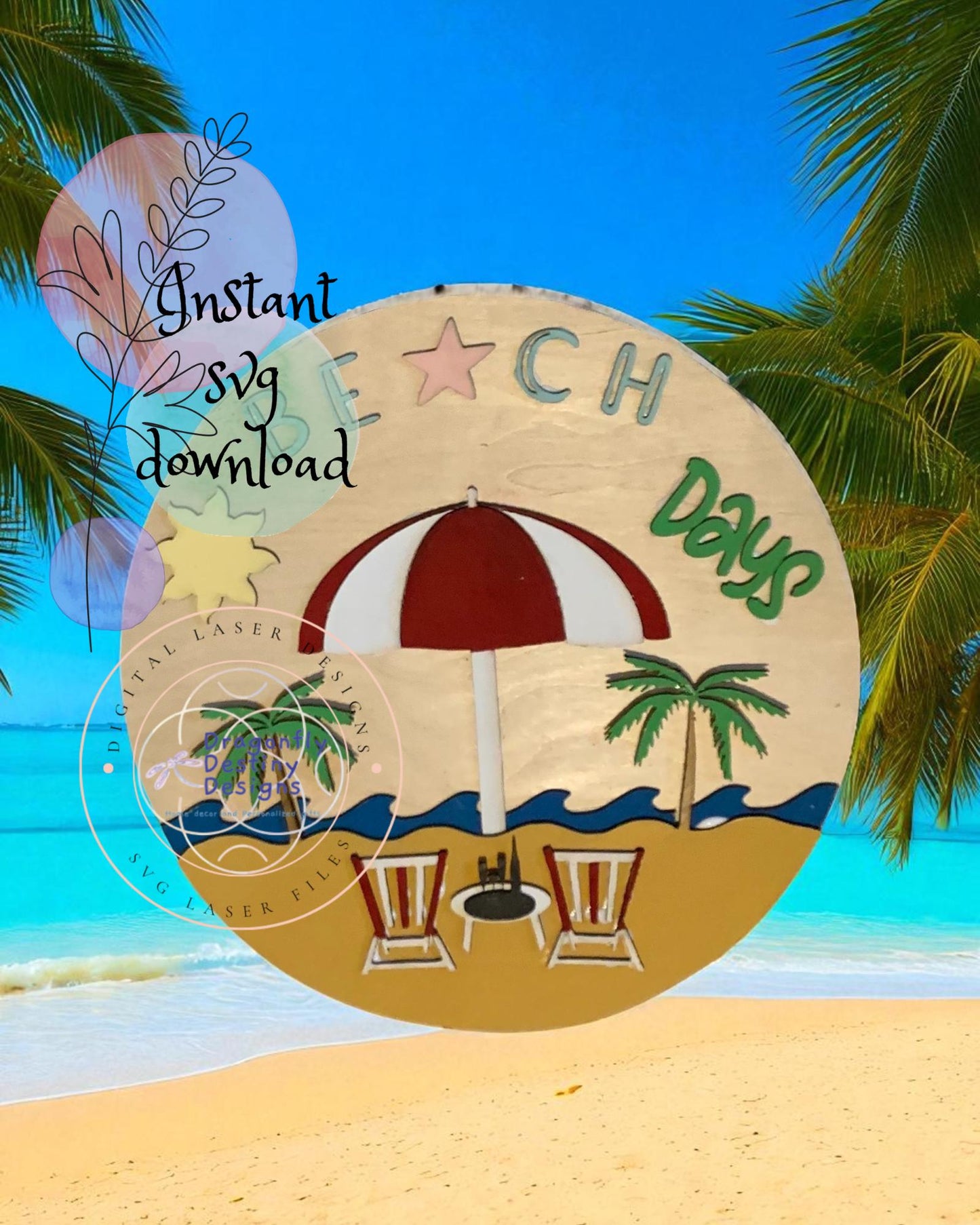Beach Days SVG File (Digital Download)
