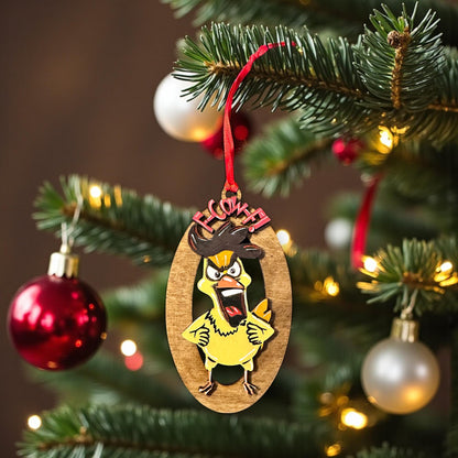 F-Caw-F Angry Chicken Ornament SVG File (Digital Download)