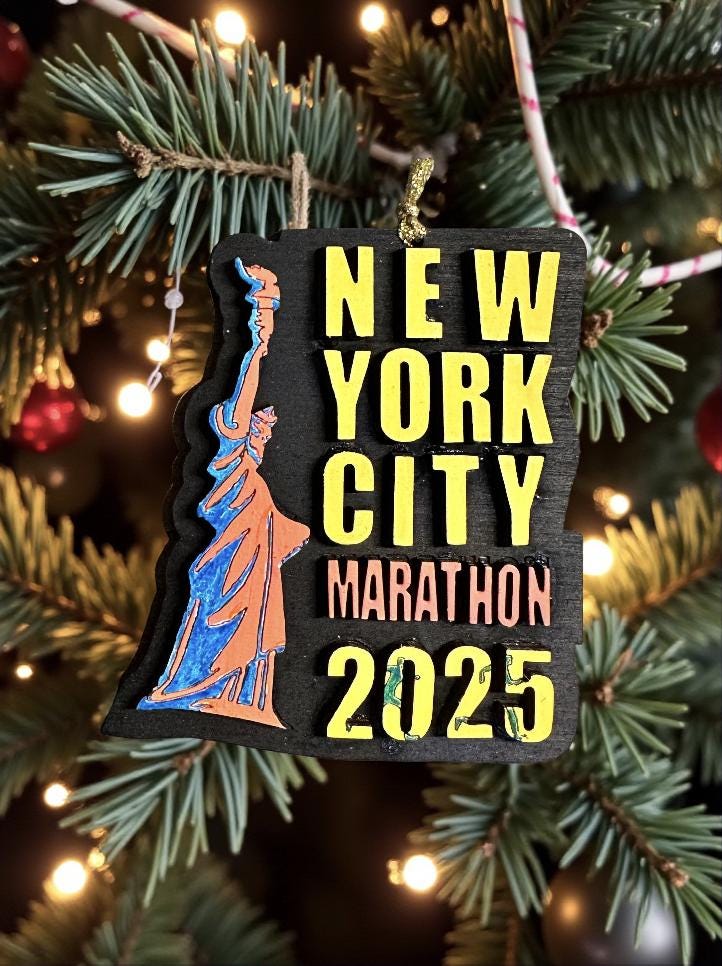 NYC Marathon Ornament SVG File (Digital Download)